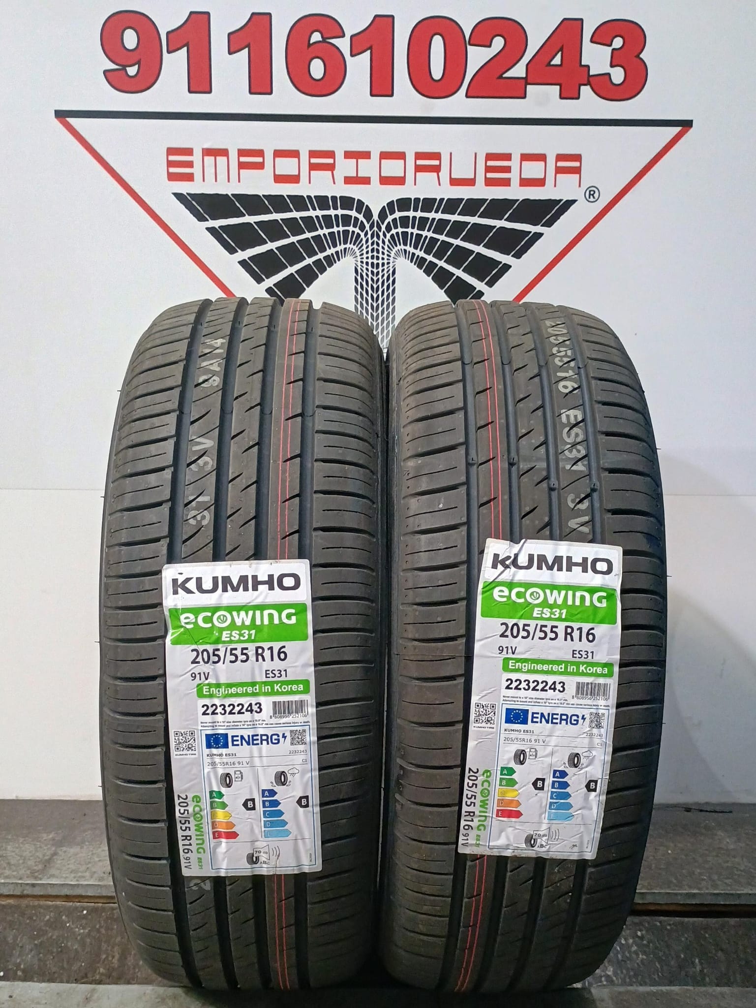 KUMHO ECOWING 205/55 R16 91 V